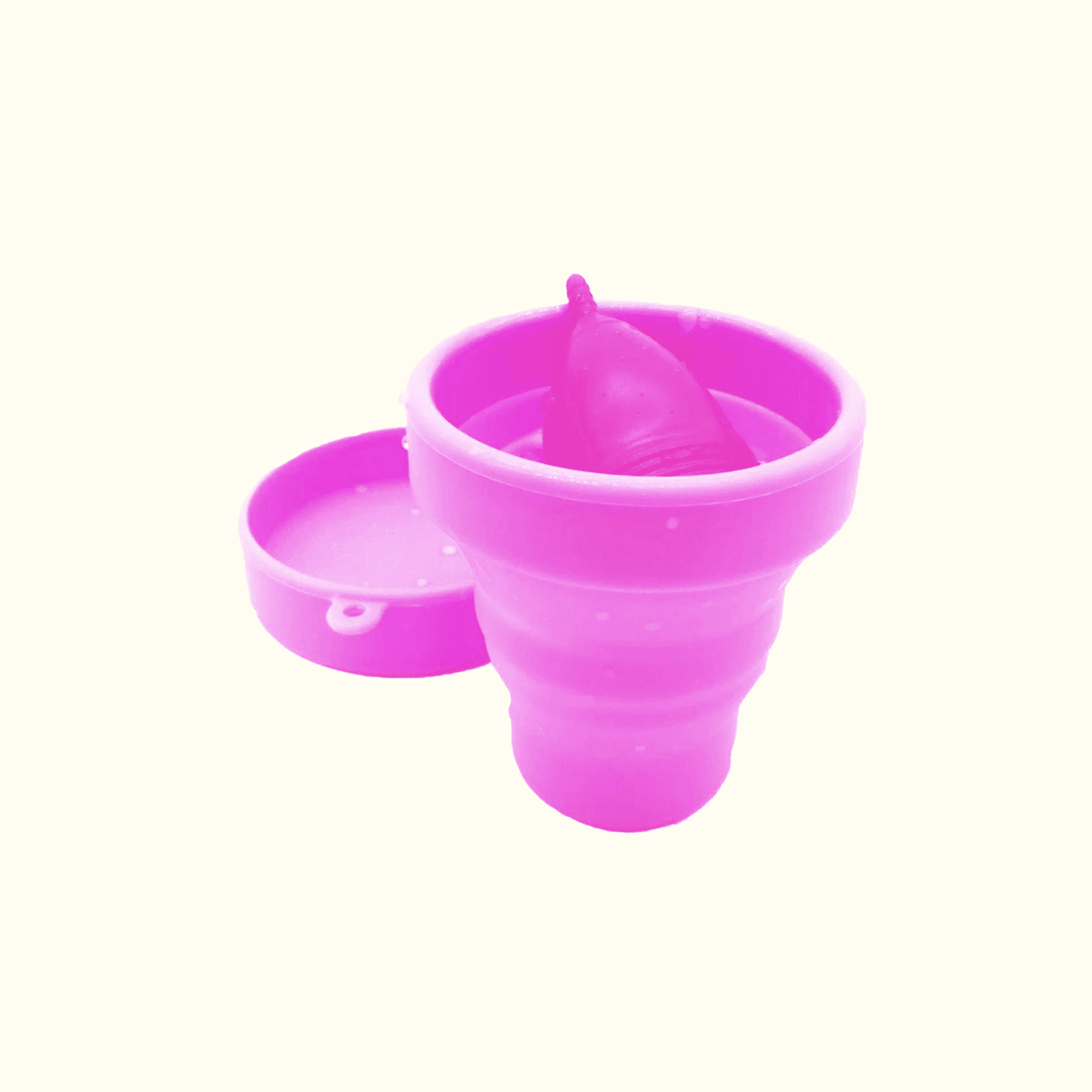 Esterilizador de copa menstrual – Limpiador de vasos menstruales moderno  sin perfume – Lavado UV automático de 2 minutos – Soporte para discos de